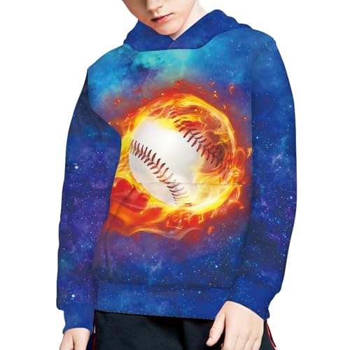 Boys Hoodies with Pockets Casual Pullover Crewneck Sweatshirt 6-16 Years Old2