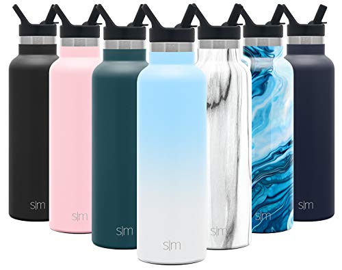 Simple Modern 20oz Ascent Water Bottle with Straw Lid - Stainless Steel Hydro