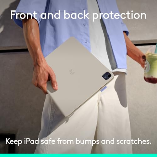 Image of Logitech Flip Folio Keyboard Case 13-inch iPad Pro and Air, Sand