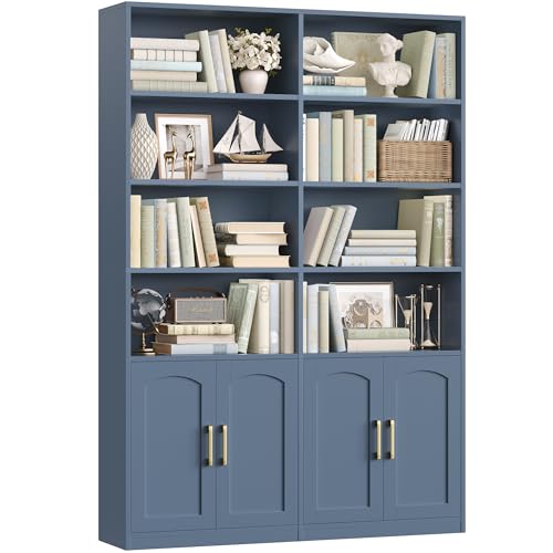 FACBOTALL 6-Tier Bookshelf with Doors