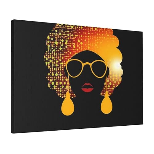 Toile femme africaine HD : sublimez votre salon ou chambre (40x60 cm)
