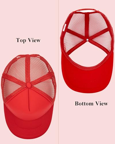 Image of Gelante Sublimation Blank Trucker Hats - Polyester Foam Mesh Snapback Baseball Cap