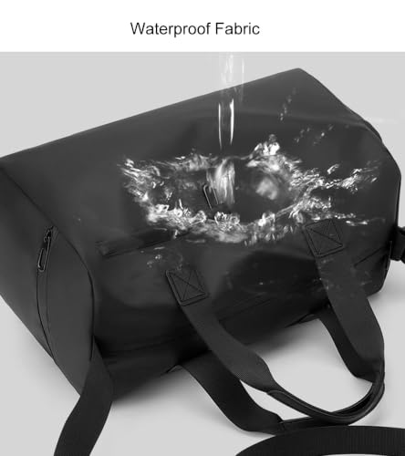 Bolsa deporte con compartimento para zapatos y ropa húmeda, maleta impermeable de gimnasio 20L 5