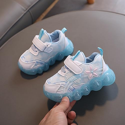 Toddler Baby Girls Glitter Sneakers Cute Slip On Athletic Shoes Soft Rubber Sole Flat Wide Heart Sports Trainers4