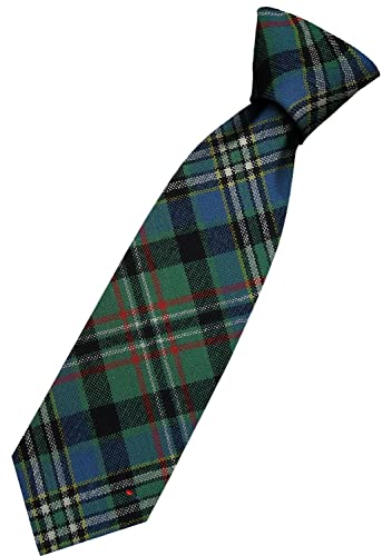 Cravate en Laine Homme Scott Green Tartan pour Costume et Mariage