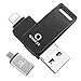 Produktbild Qarfee USB Stick 32GB für iPhone USB 3.0 Flash Drive USB Speicherstick Memory Stick kompatibel mit iPhone/iPad/USB/iOS/Micro USB/Type C Anschluss/Handy Tablet/PC Schwarz