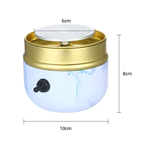 ERYUE Roda de oleiro,Mini máquina de cerâmica portátil com roda de cerâmica elétrica com mesa girató