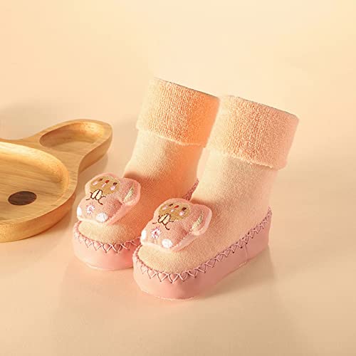 Toddler Slippers Girls Boys House Shoes Cute Animal Knit Lightweight Walking Shoes Socks Cozy Slip Shoes2