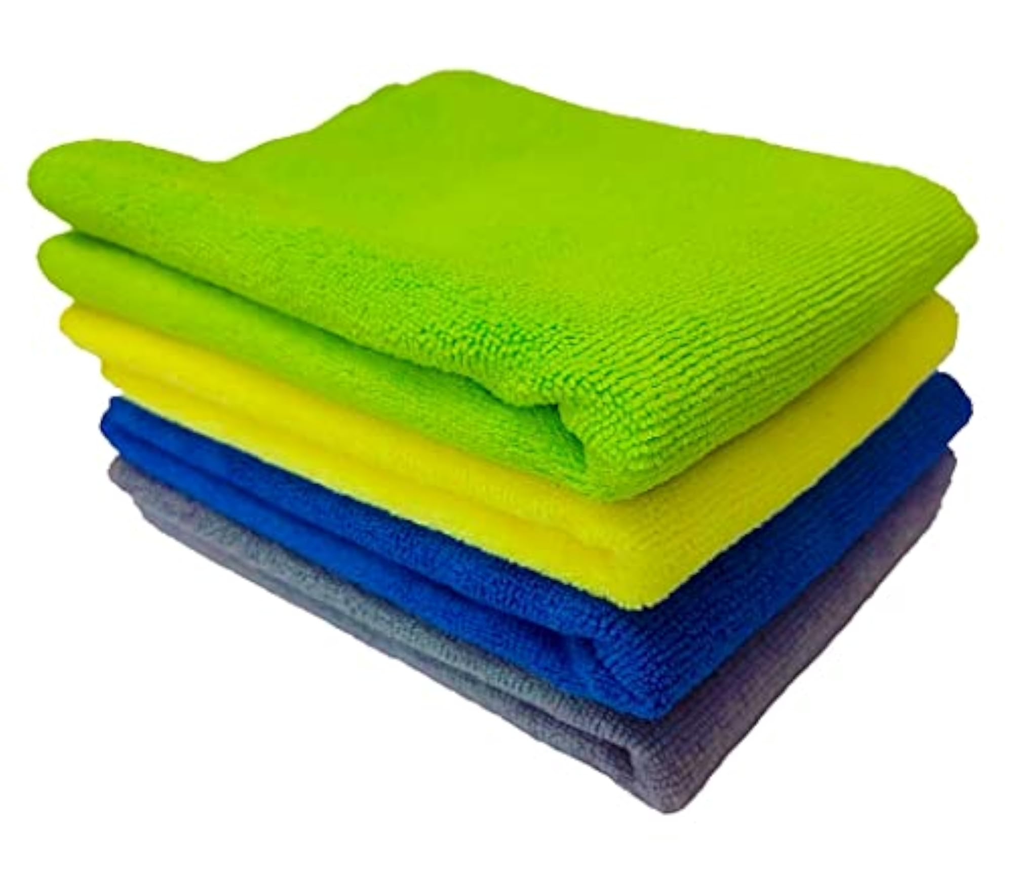 4-Piece Multicolor Microfiber Cloth Set, 40cm x 40cm