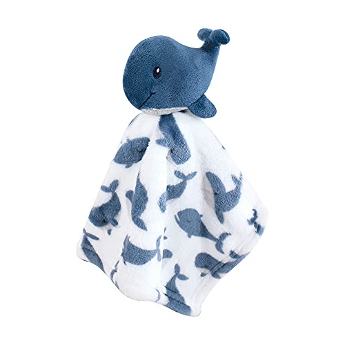 Image of Hudson Baby Unisex Baby Animal Face Security Blanket, Fish, One Size