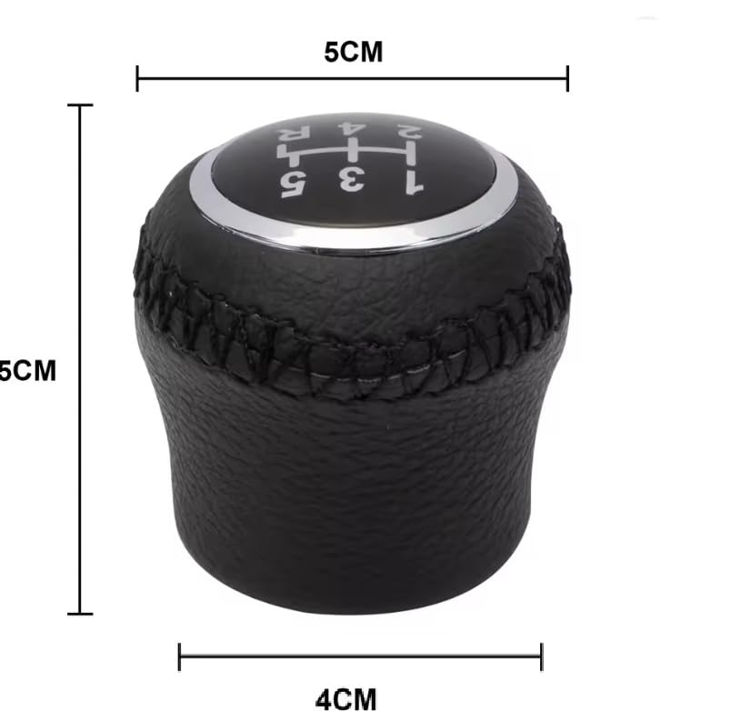Car Passion Pomello Cambio Completo Compatibile con Fiat Grande Punto - Punto EVO 2005-2012 Ricambio Impugnatura Asta del cambio Lente (5 MARCE)