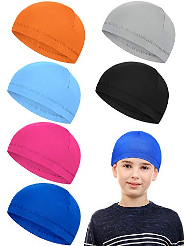 Image of Geyoga 6 Pcs Kids Skull Caps Helmet Liner Hats