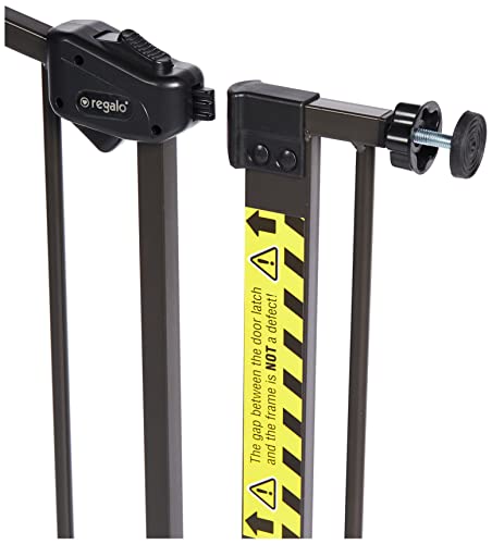 Regalo Easy Step Arched Décor Walk Thru Baby Gate, Includes 4-Inch Extension Kit, 4 Pack Pressure Mount Kit and 4 Pack Wall Mount Kit, Bronze, 30-Inches Tall (Pack of 1) Regalo Easy Step Arched Décor Walk Thru Baby Gate, Includes 4-Inch Extension Kit, 4 Pack Pressure Mount Kit and 4 Pack Wall Mount Kit, Bronze, 30-Inches Tall (Pack of 1)