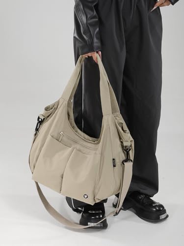 Large Tote Bag for Women Slouchy Waterproof Nylon Shoulder Hobo Bag Purses Satchel Crossbody Bag for Work Commute Shopping4