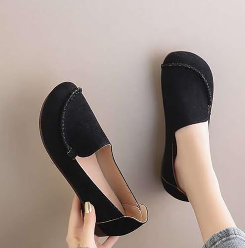 Women's Loafer Flats Comfortable Faux Suede Ballet Flat Fashion Dressy Round Toe Slip-on Shoes Penny Loafers 20253