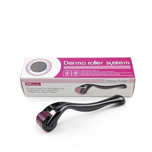 Image of ZONVER® Hair roller 1.00 mm With 540 Titanium Alloy Needles | Promotes Beard Growth & Reduces Acne Scars | Safe & Effective To Use (Derma roller) (WHITE, Derma roller)