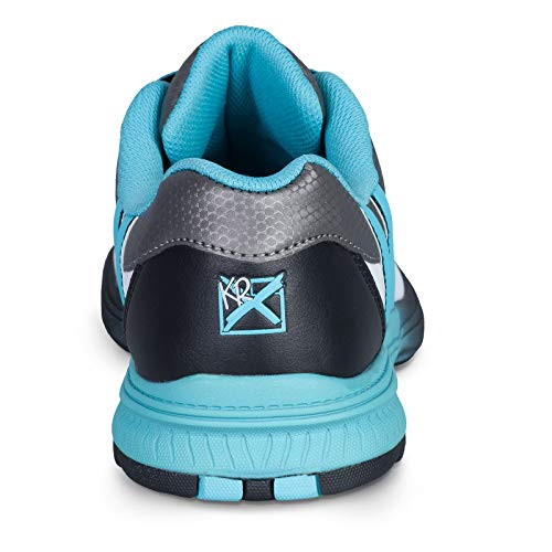 KR Strikeforce Starr White/Black/Teal Right Hand Women's Performance Bowling Shoe4