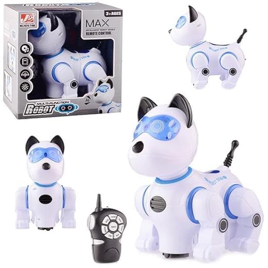 TOYLOGY ENTERPRISES Robot Puppy Max Remote Control Dog Toy Robots Kids Smart & Dancing Imitates Mini Pet Cool Light Music RC Toy Fun Touch Sensor Singing Storytelling Robotic Dogs Electronic Pets 2