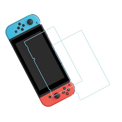 【2枚セット】 KPNS 日本素材製 ブルーライトカットSwitch 用 ガラスフィルム カバー 保護フィルム