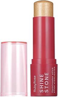 Iluminador Stick Linha Rosa Shine Stone – Brilho Sofisticado com Toque Suave e Efeito Natural, Perfeito para Destaque na Maquiagem do Dia a Dia (Hb-M7022)