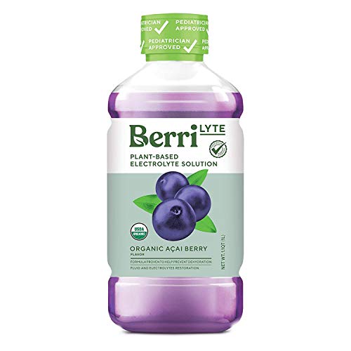 Berri Lyte Acai Berry Pediatric Electrolyte Drink Solution Pediatrician Approved for Kids, Toddlers