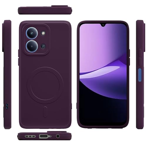 Image of Back Cover | MagFit Ring Design (Non-Magnetic) | Shockproof Case | Anti-Slip Grip | Raised Camera Edges | Slim Protective Case for Mi Redmi 15C 4G / Poco C85 4G (Purple)