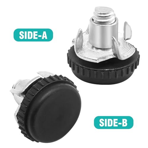 LIDSCURA 16 Pack 5/16-18 Adjustable Stainless Steel Screw-in Furniture Levelers with T- Nut Kit Threaded Leveling Feet Glides for Table, Chair, Furniture Legs