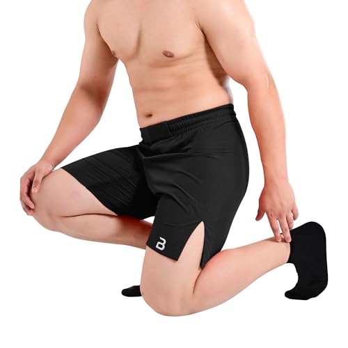 2BOLD MMA, BJJ Short Sleeve Compression Shirt For Men, Jiu Jitsu Shorts 2PC Moisture Wicking Gym Set4