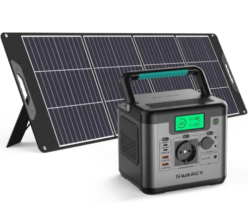 SWAREY S550 Tragbare Powerstation 555Wh mit 200W Solarpanel