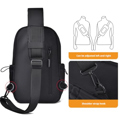 Functional Backpack Chest Bag For Men Women,Lightweight Durable Bags,Stylish Crossbody Shoulder Bag (Blue)4