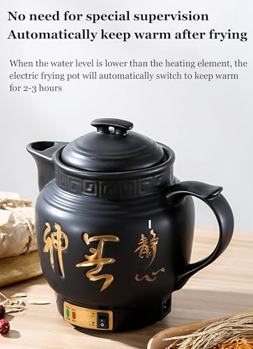 Olla eléctrica para medicina china 3-6L cerámica negra miniatura 5