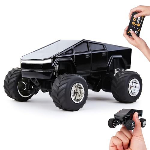 DDZOOU Mini Rc Truck, 1:64 Scale Monster Truck Remote Control Car with Lights, 2.4Ghz & APP Remote...