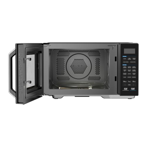 Image of Midea 28L Convection Microwave oven with Air Fry, Grill, 900W Microwave Power, 326 Auto Cook Menus, Stainless Steel Cavity (MMOP03XA-ECSEBK, Multi-Stage Cooking, Defrost by Time)