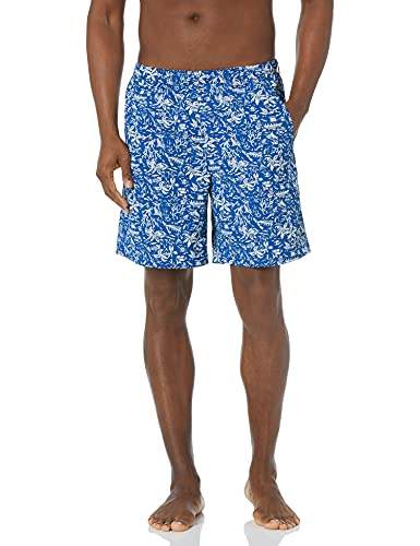 Columbia PFG Men’s Super Backcast Water Shorts, Quick Dry, Sun Protection, Vivid Blue Kona Print, Large