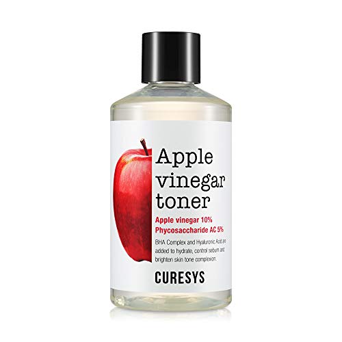 CURESYS Apple Vinegar Toner (10.14Fl Oz) â€“ Toner for Face | Face Toner | Apple Cider Vinegar Toner | Skin Toner for Acne Prone Sensitive Skin | Premium Korean Apple | Safe and Clinical Tested Formula