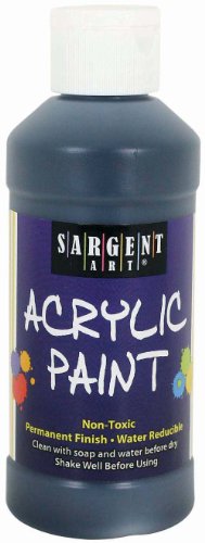 Sargent Art 22-2385 8-Ounce Acrylic Paint, Black
