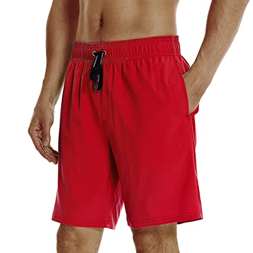 Image of HOdo Mens Swim Trunks with Mesh Liner 9 inch Quick Dry Swim Shorts Bathing Suits for Men Swimwear Board Shorts wiht Pockets