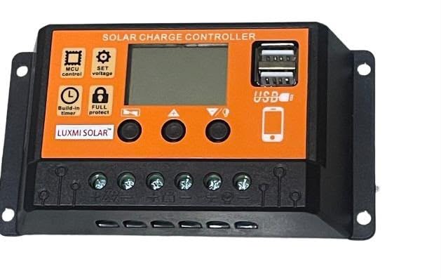10A Solar Charge Controller for 12V/24V Battery, PWM Solar Panel Charge Regulator with LCD Display, Dual USB Ports, Intelligent Battery Management, Max 50V PV Input, Solar Home & Off-Grid System-image-41