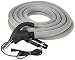 Cen-Tec Systems 99702 Central Vacuum 35 Foot Universal Connect Electric Hose with Hose Sock and Button Lock Stub Tube