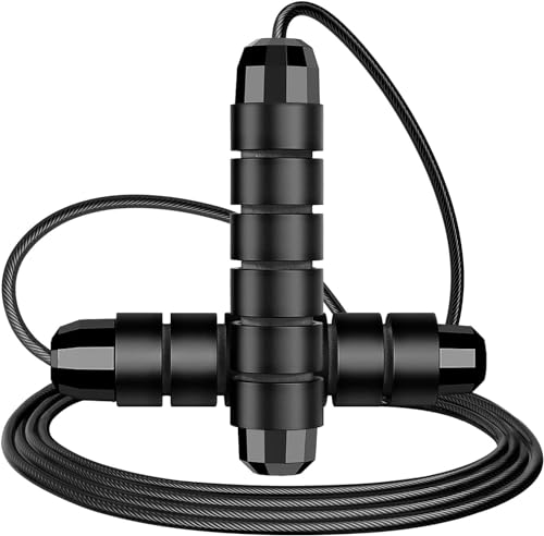 BRAINGAIN Skipping Rope – Speed Jump Ropes for Adult Fitness – Lightweight, Adjustable Workout Equipment for Beginners & Pros - for Jumping, Boxing, Exercise & HIIT BRAINGAIN Skipping Rope – Speed Jump Ropes for Adult Fitness – Lightweight, Adjustable Workout Equipment for Beginners & Pros - for Jumping, Boxing, Exercise & HIIT