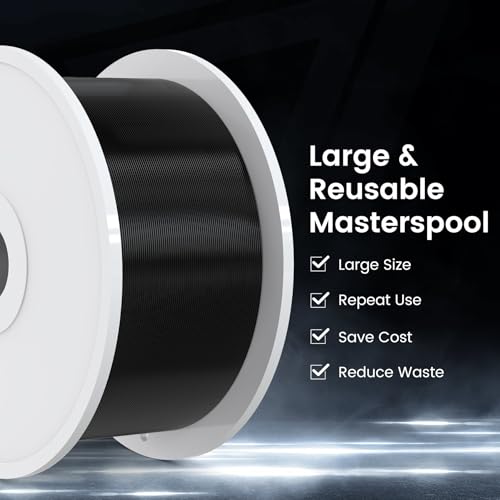 Image of SUNLU 3D Printer Filament PLA Matte 1.75mm, 5kg（11lbs） Large Spool PLA Filament for Big Project, Smooth Matte Finish, Neatly Wound Filament, Fit Most FDM Printer, 5KG-1 Pack, White