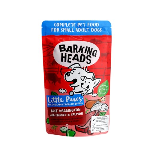 Barking Heads Little Paws Wet Beef Waggington with Chicken & Salmon 10 x 150g