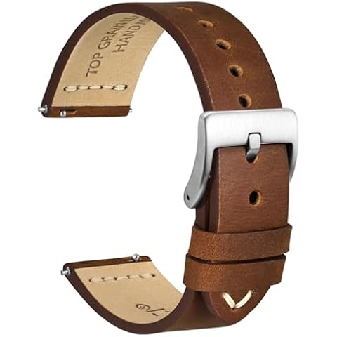 WOCCI 22mm Leather Watch Band Cover