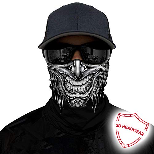 image for Obacle Skull Face Mask Half for Dust Wind UV Sun Protection Seamless 3
