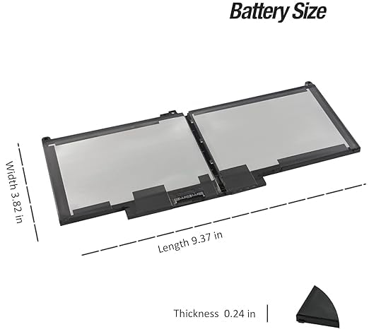 Image of Laptrix MXV9V Laptop Battery Compatible for Dell Latitude 5300 5310 7300 7400 E5310 E5300 E7300 E7400 Inspiron 7300 7306 2-in-1 Latitude 5300 5310 2-in-1 Series 0829MX 5VC 2M 05V C2M 829MX