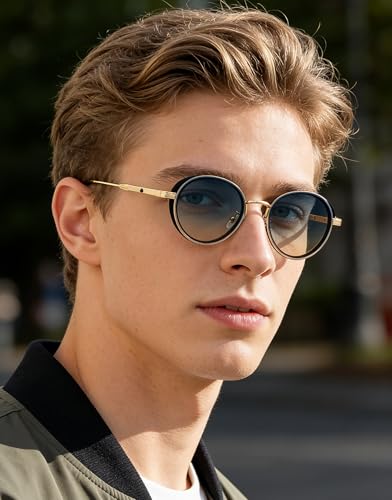 Image of Fashion Sunglasses for Women Metal Frame Round Shades Circular Sunnies(2A409)