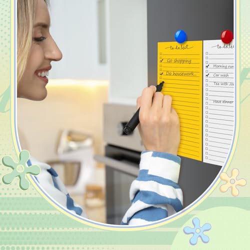 Image of Censen 10 Pack 500 Sheets to Do List Notes Daily Checklist Notepad with 50 Sheets Undated Memo Pad Color Block Shopping List Weekly Plan Notepad Organizer Planners(Assorted Color,Lined)