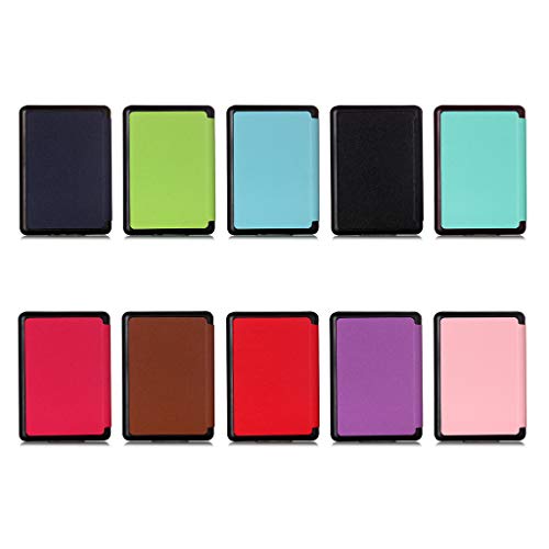 Capa + Pelicula para Novo Kindle Paperwhite (Apenas Versão à prova d’água) Função Hibernação (Pink)