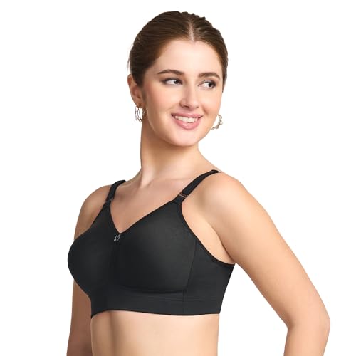 Image of TRYLO Riza T-FIT Women's Non-Padded,Non-Wired,Full Coverage,Seamless 100% Cotton Feel Fabric Bra Available in Multicolor