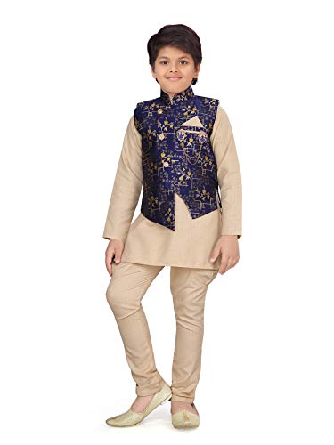 AJ DEZINES Kids Indian Wear Kurta Pajama and Waistcoat Set For Boys